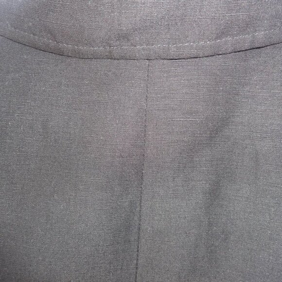 Renee Rowan black linen/nylon waist coat made in USA 16  zip up 2 front pockets - Picture 9 of 9